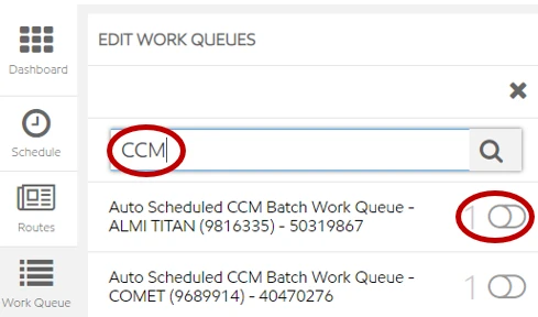 toggle the on - off option